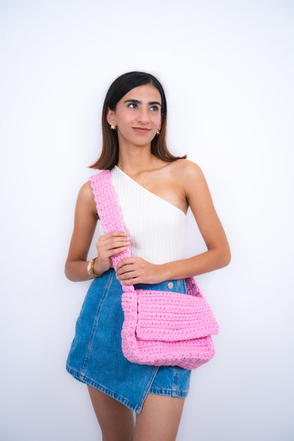 Basic Pink Cross Body Bag