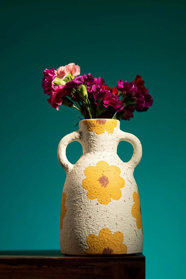 Sunflower Magic Terracotta Vase