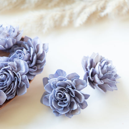 Periwinkle Sola Wood Flowers (Pack of 10)