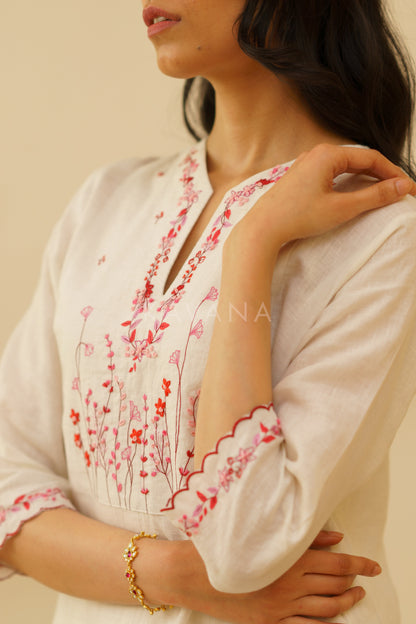 Farog Embroidered Kurta Set