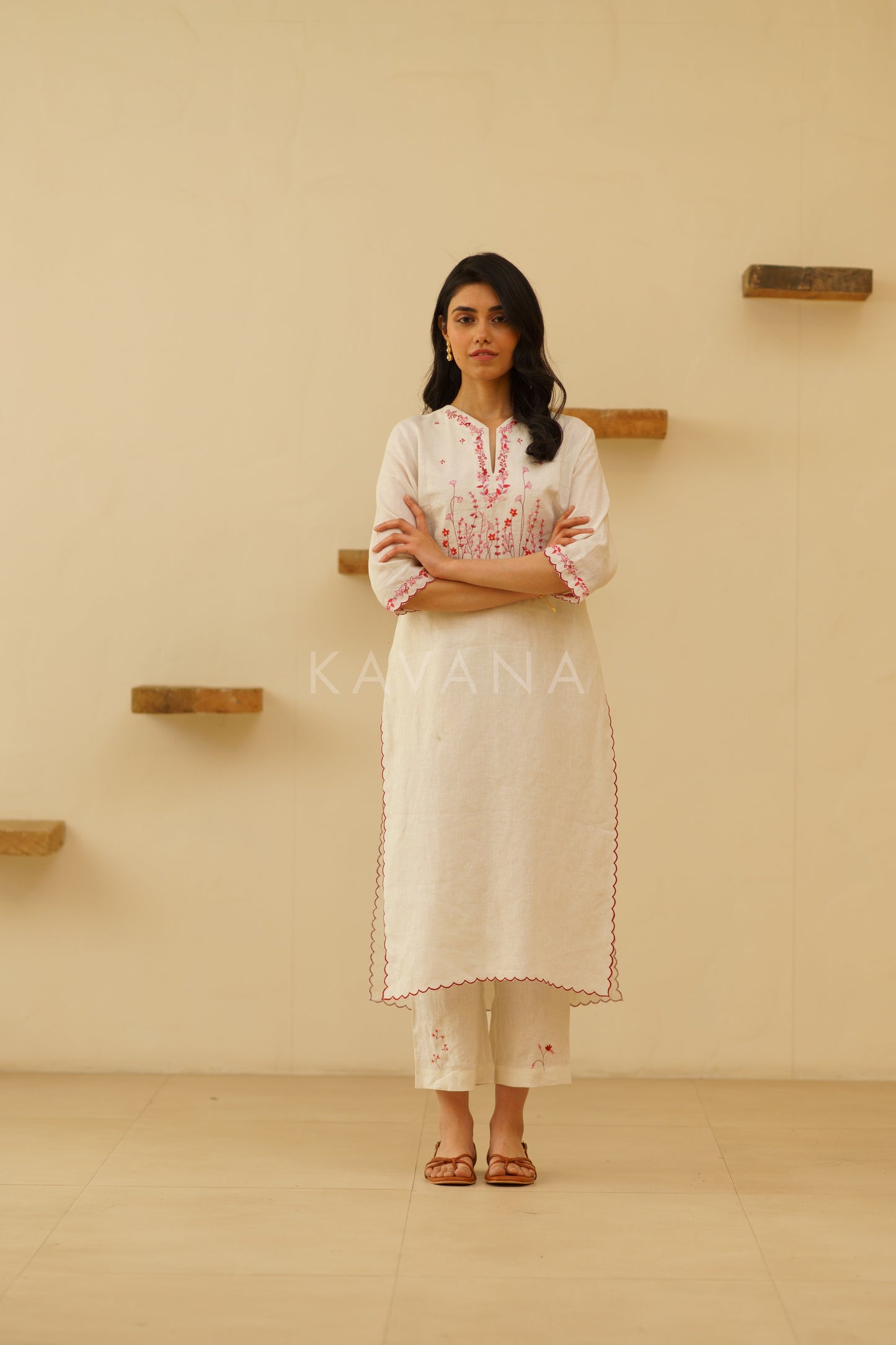 Farog Embroidered Kurta Set