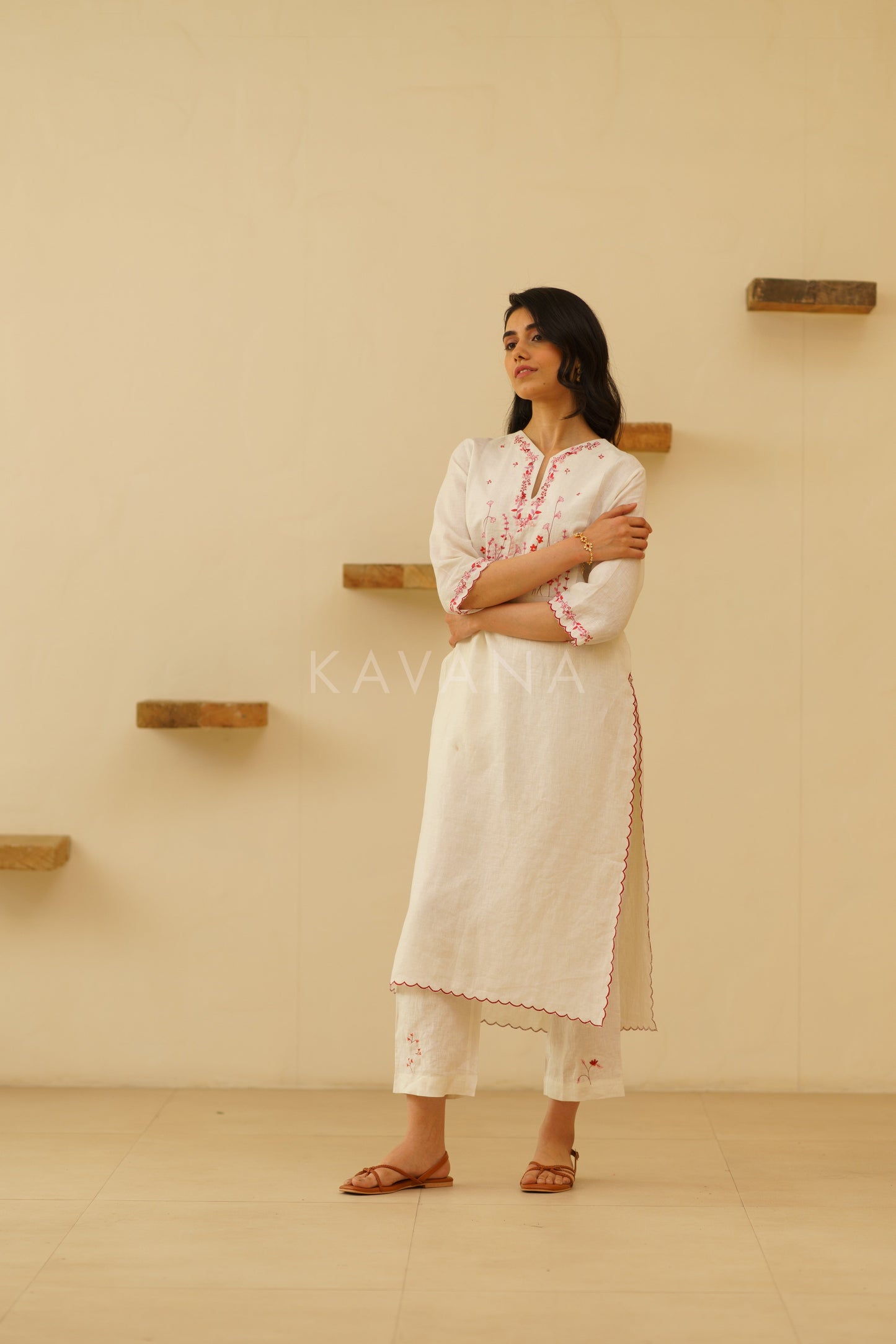 Farog Embroidered Kurta Set