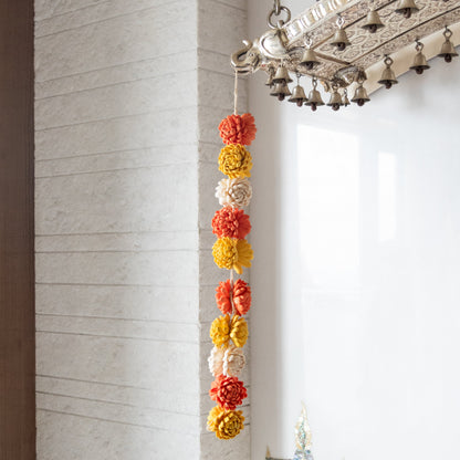 Eco-Friendly Sola Wood Flowers Garlands (Set of 2)