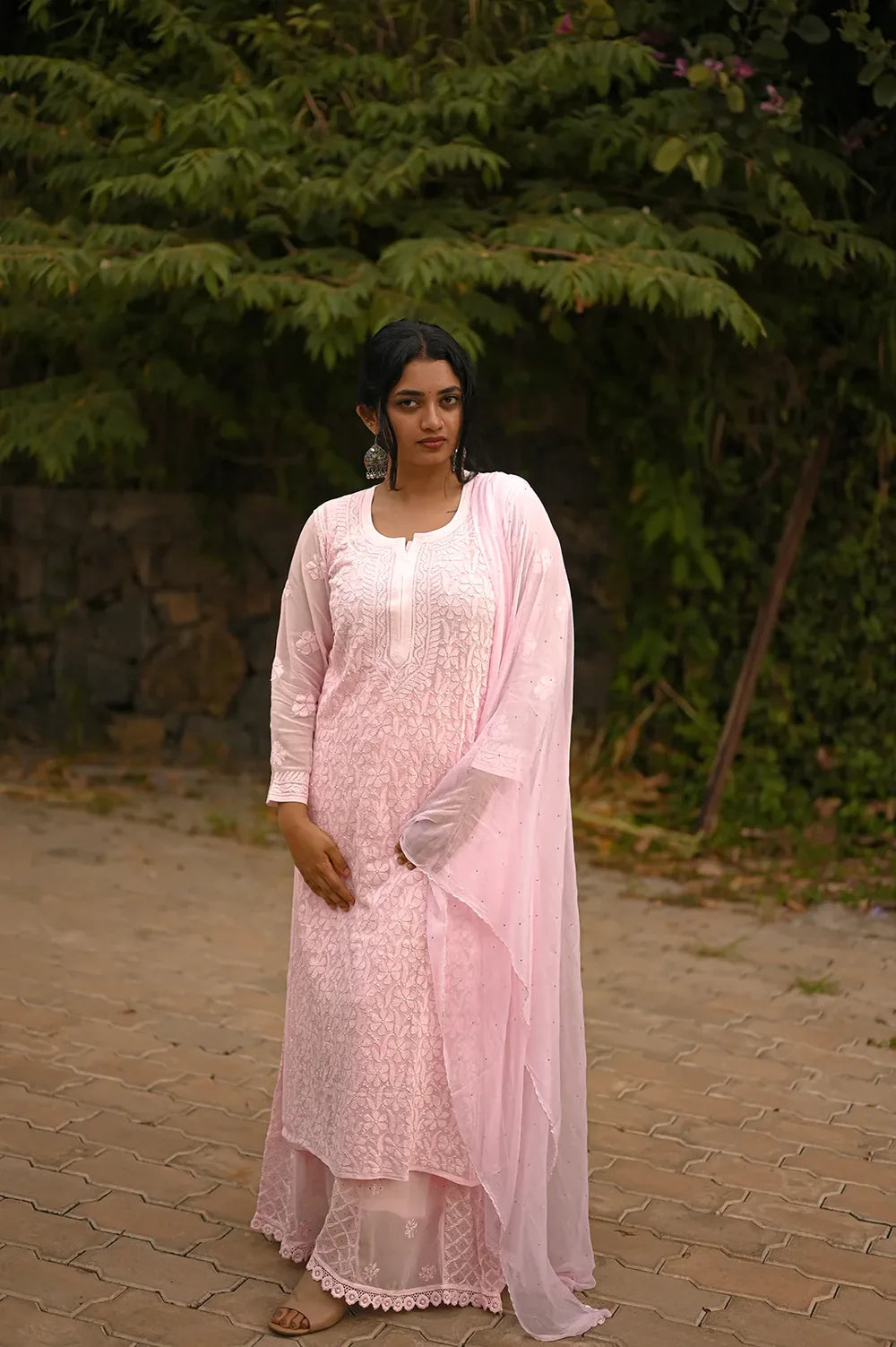 Chikankari Palazzo Set