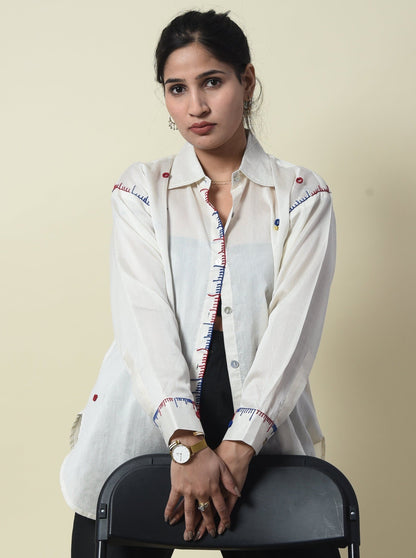 Sitara Chanderi Silk Ghungroo Shirt