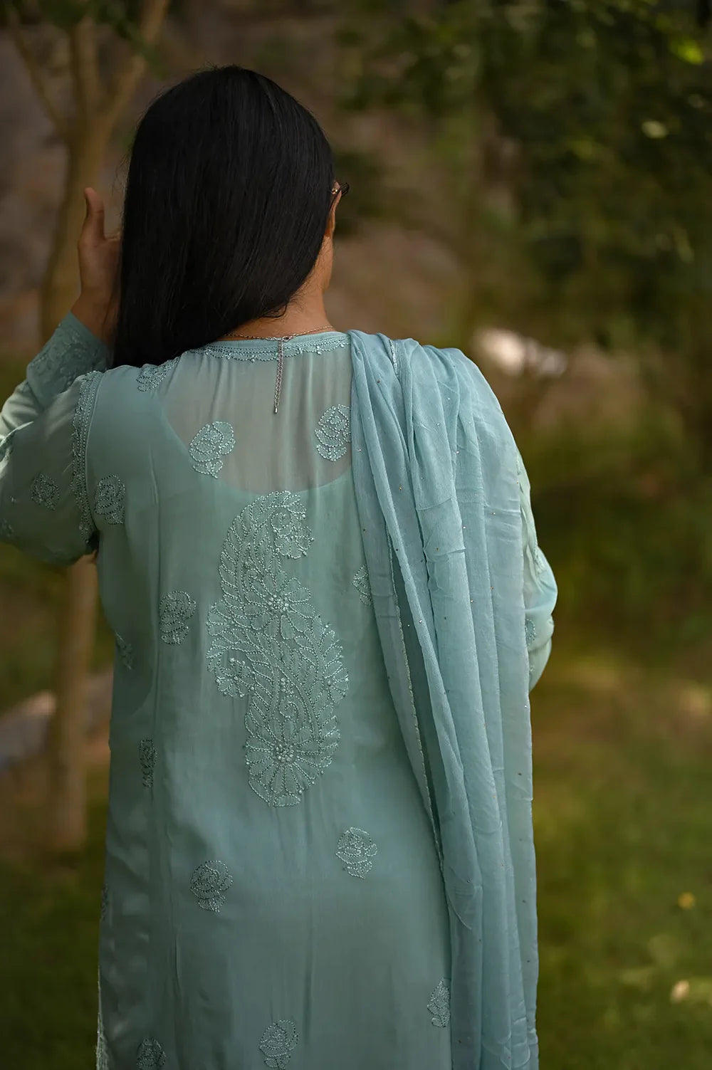 Chikankari Palazzo Set