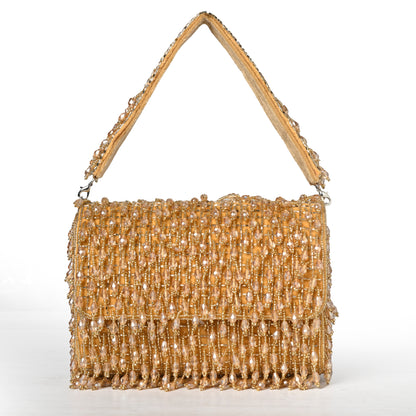 Glass Beaded Flap Bag: Timeless Elegance