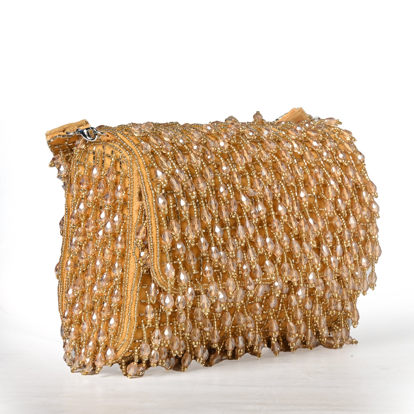 Glass Beaded Flap Bag: Timeless Elegance