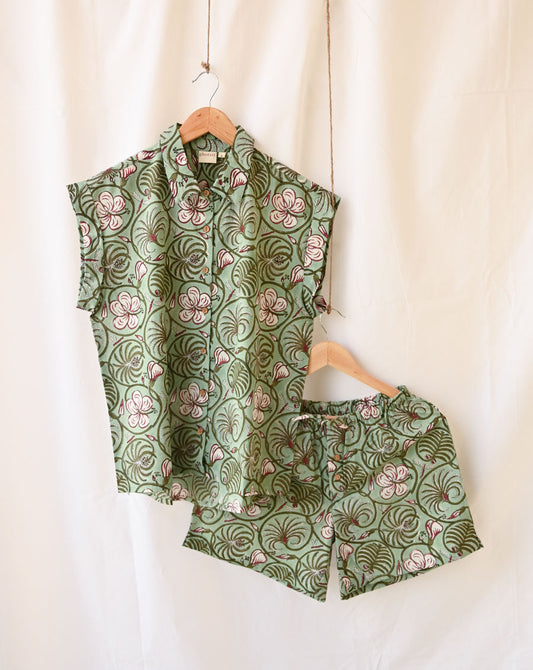 Dhoosar Bagh Shortees - Soft Cotton Loungewear