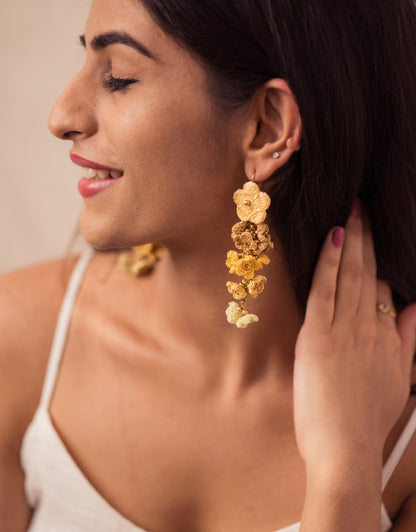 Hand-crocheted Shower Floral Danglers