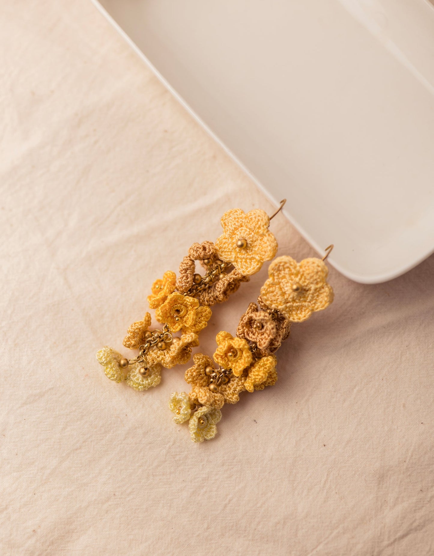 Hand-crocheted Shower Floral Danglers