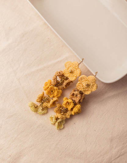 Hand-crocheted Shower Floral Danglers