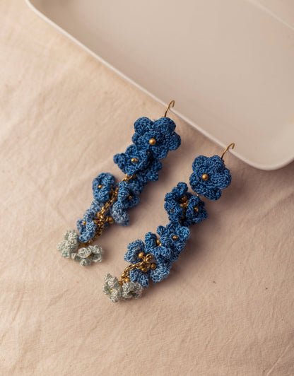 Hand-crocheted Shower Floral Danglers