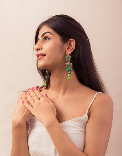Hand-crocheted Shower Floral Danglers