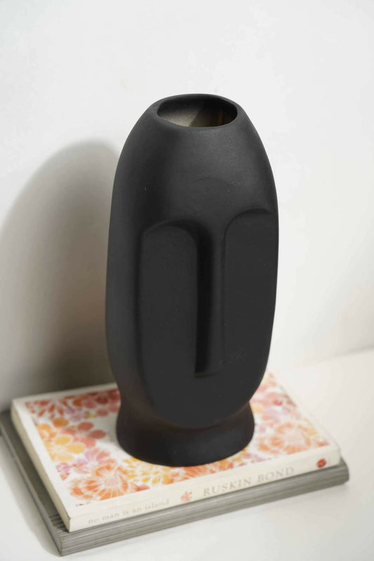 Premium Matte Nordic Face Vase