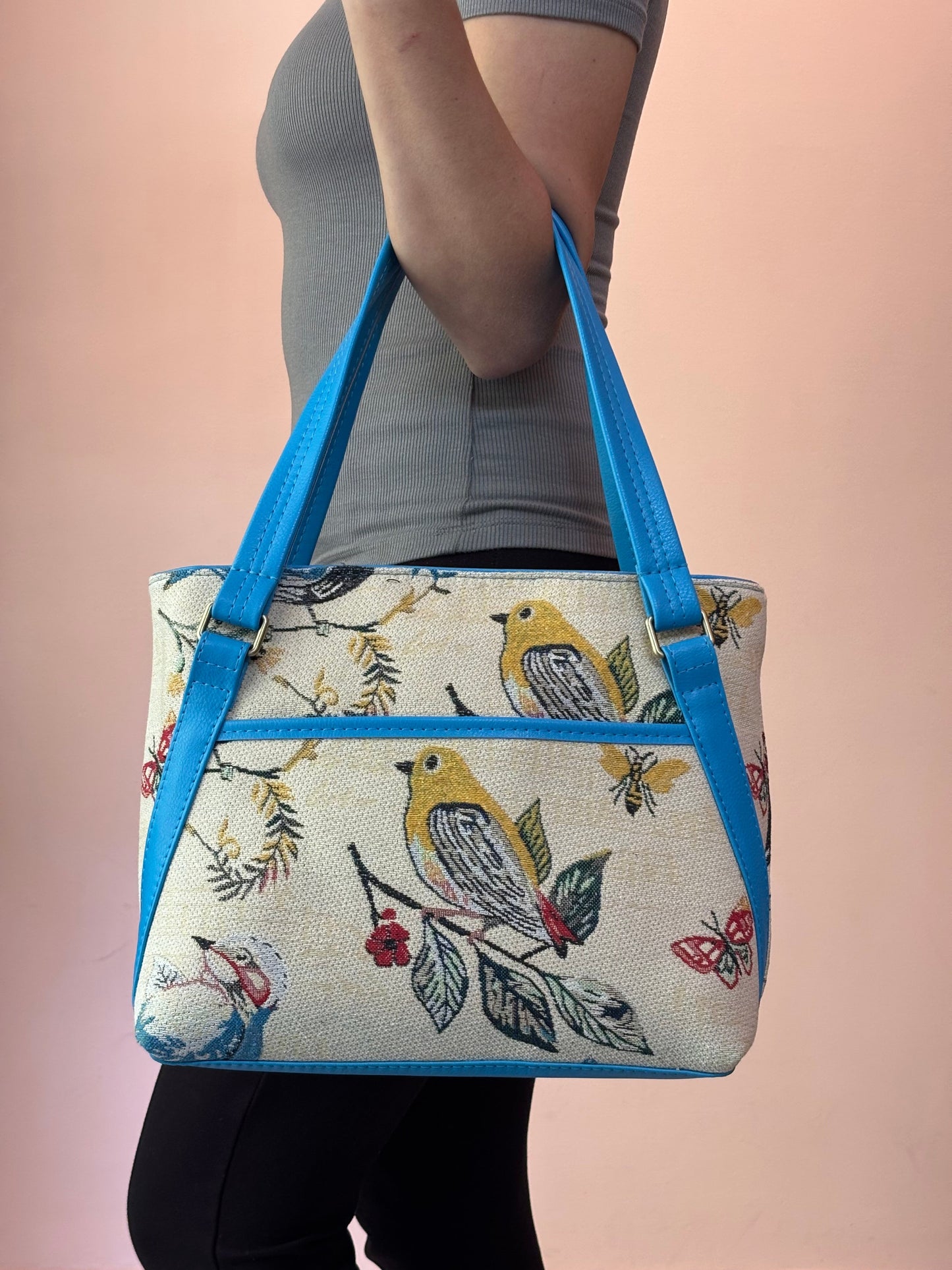 Canary Charm Handcrafted Tote