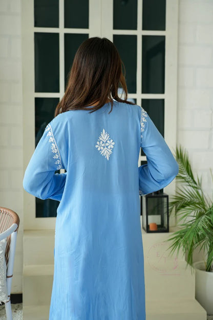 Gul Dori Chikankari Modal Kurti