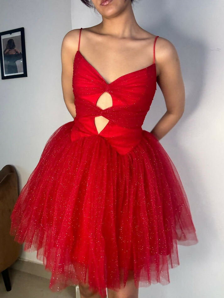 Shimmer Red Dress