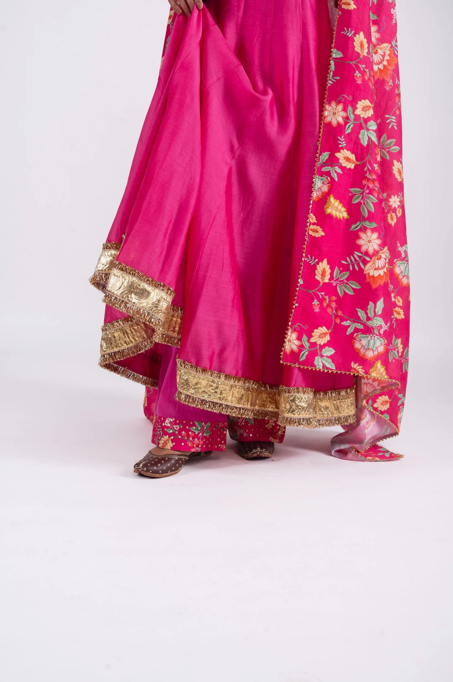 Firdaus Silk Anarkali Set