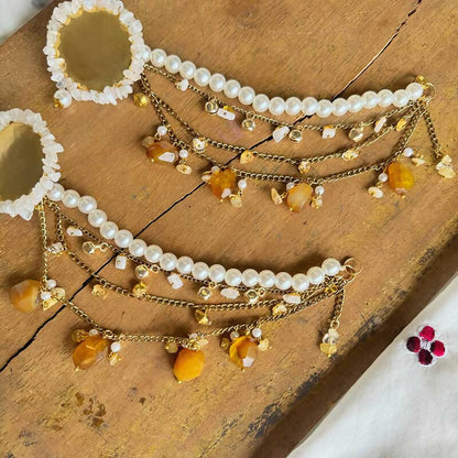 Swan White Stones Jewellery Set