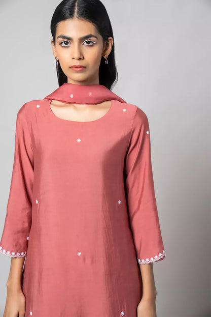 Dusty Rose Kurta Set