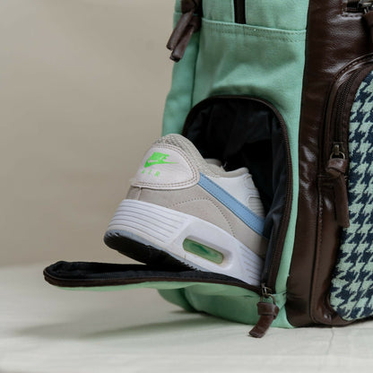 Teal wave traveller's backpack