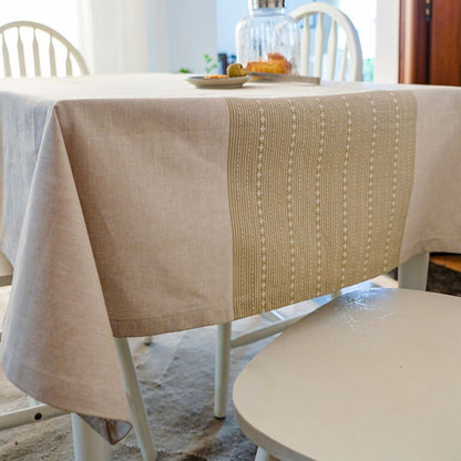 Woven Desert Sand Wipeable & Anti-slip Tablecover - RECTANGLE