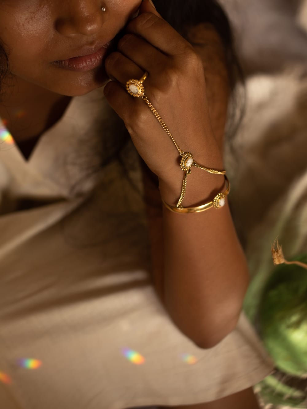 Serenity Bangle With Ring