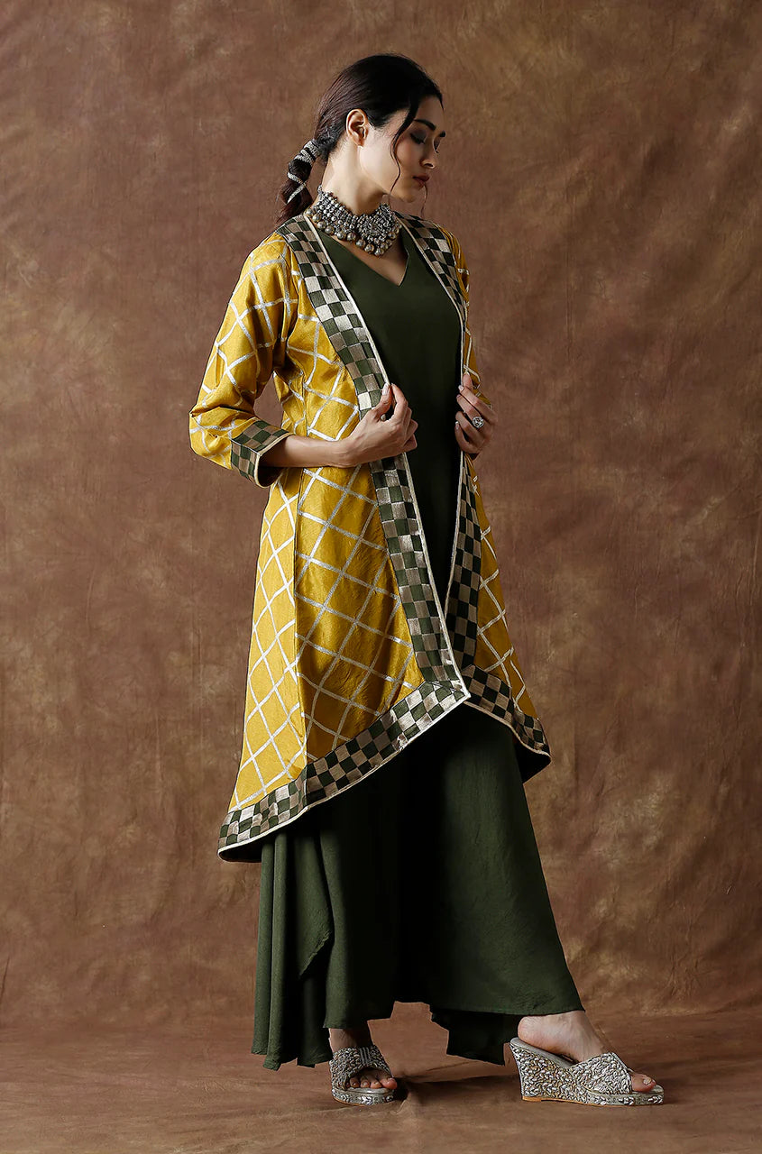 Noorani Kurta and Palazzo Set with Jacket