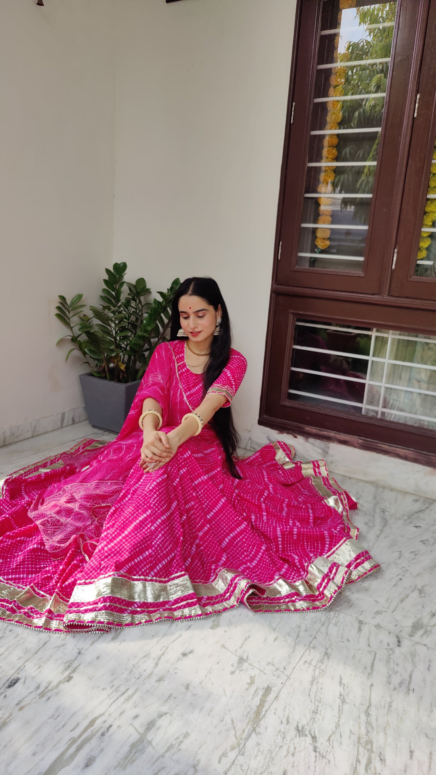 Prema Cotton Mothda Lehenga