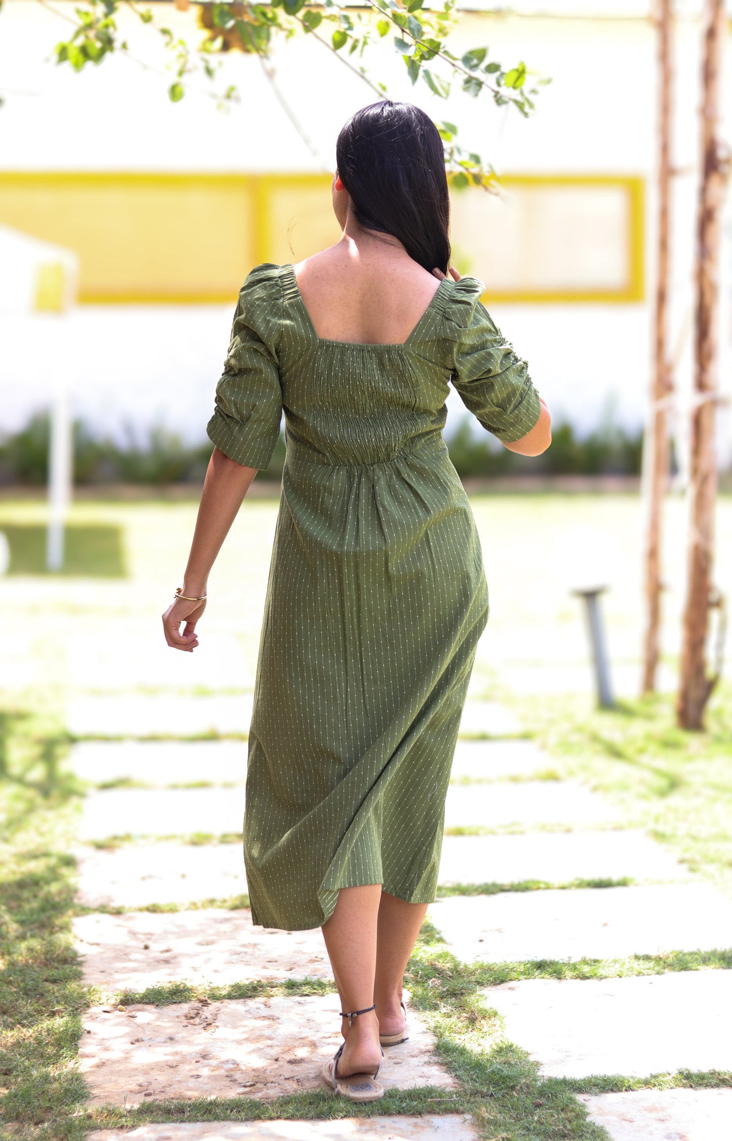 Eka Smoked Midi Dress