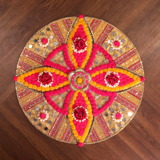 Floral Circular Festive Rangoli