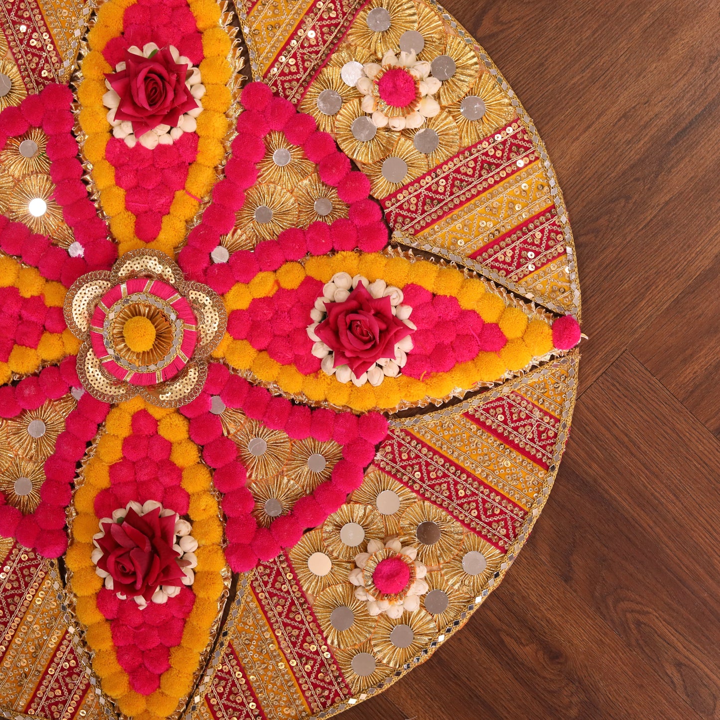 Floral Circular Festive Rangoli