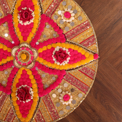Floral Circular Festive Rangoli