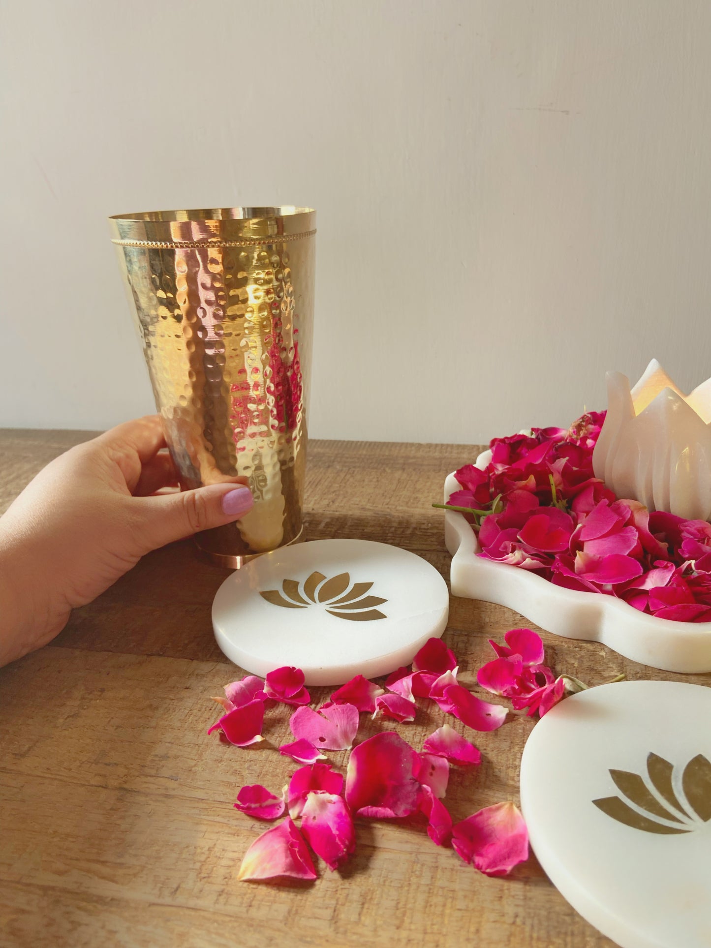 Brass Lassi Tumbler (Set of 2)