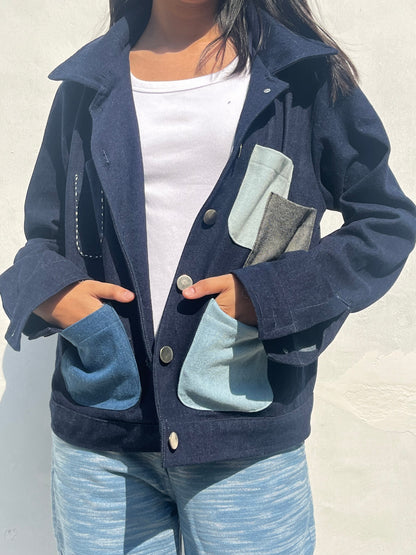 Seastone Blue Denim Jacket