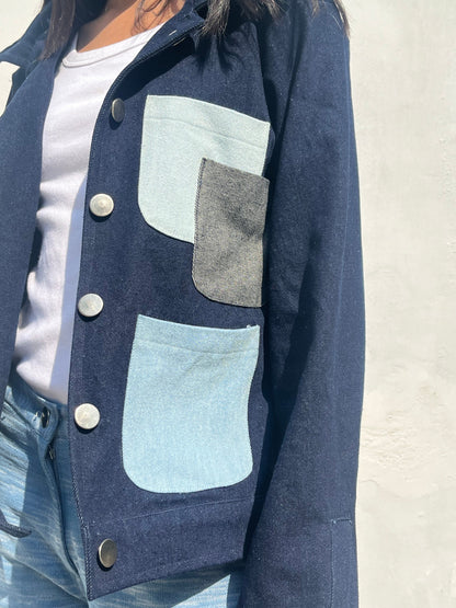 Seastone Blue Denim Jacket