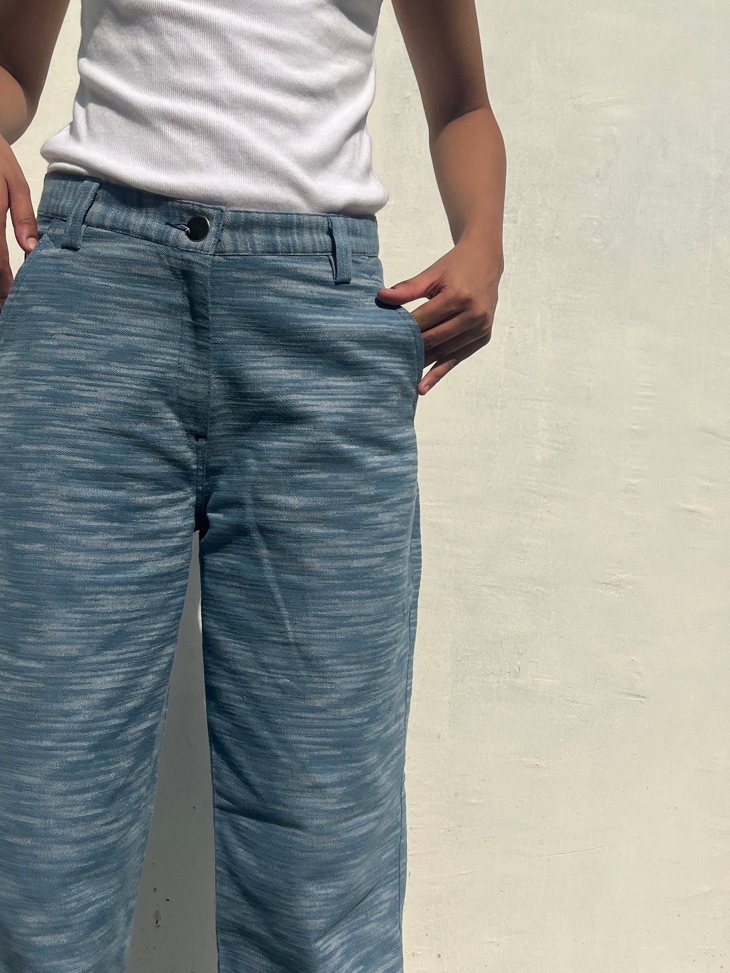 Icicle Jacquard Denim Pants