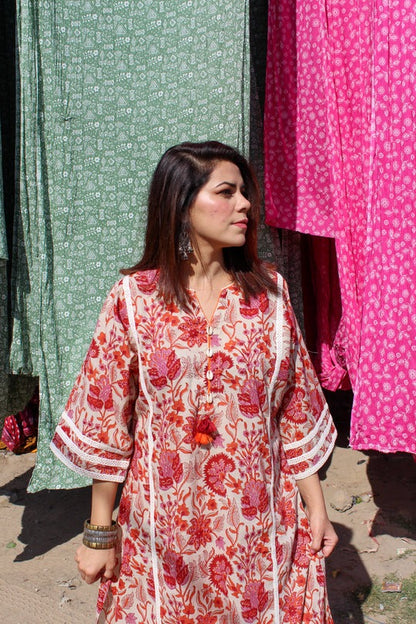 Printed Afghani Chogha Set