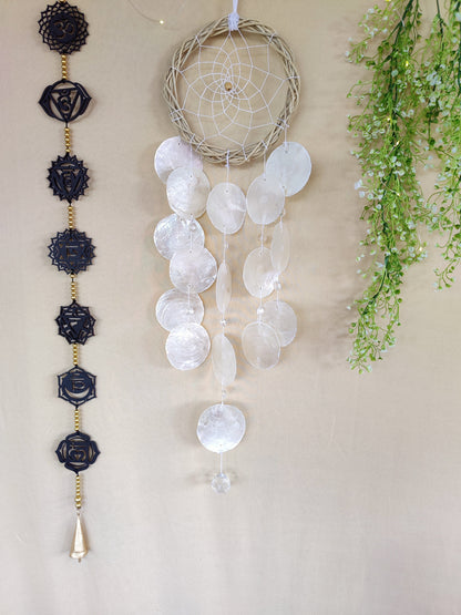 Crystalline Capiz Dreamcatcher