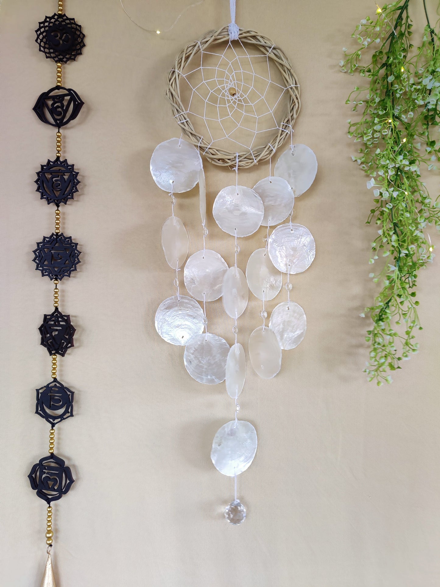 Crystalline Capiz Dreamcatcher