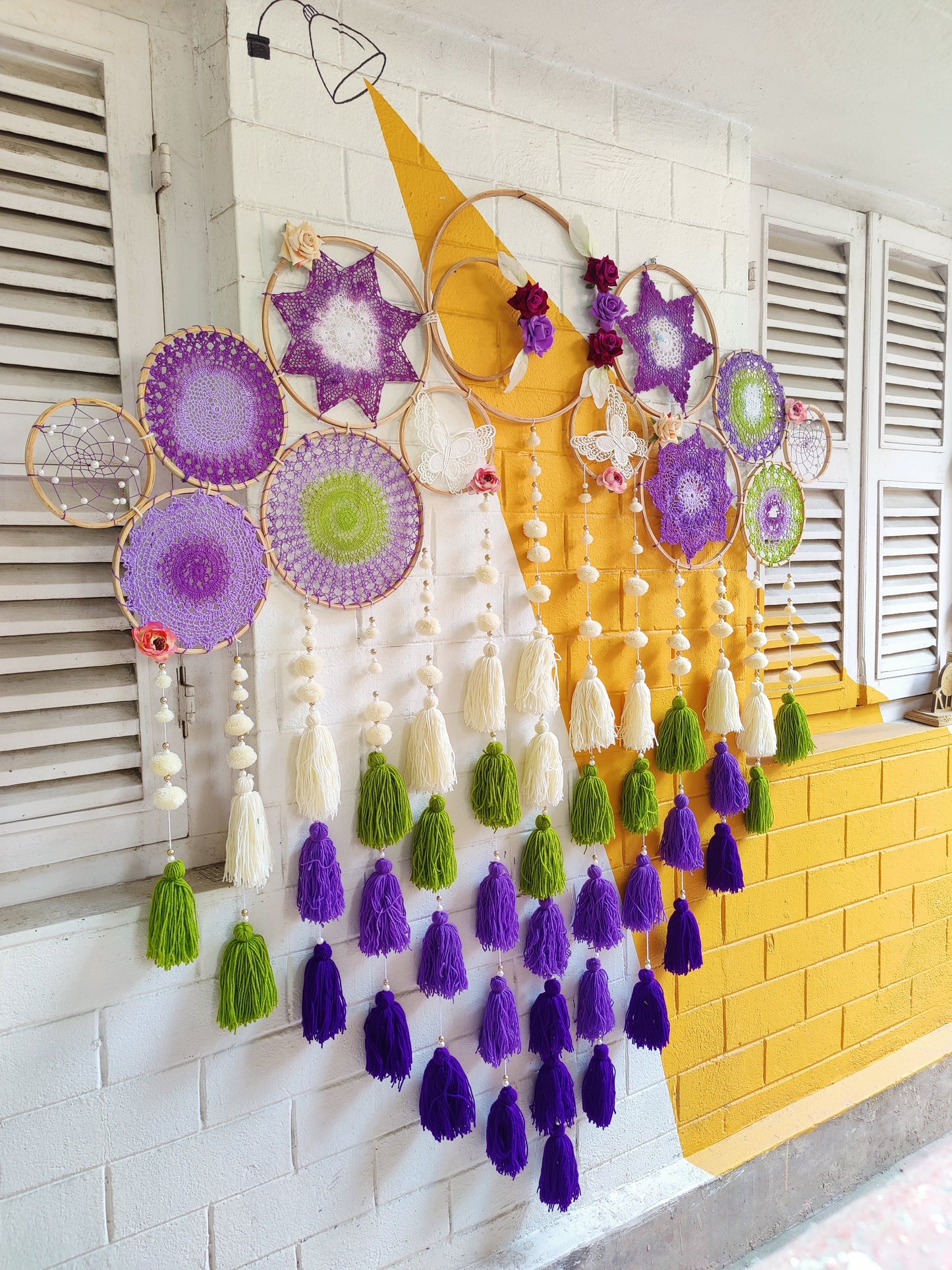 Shades of Amethyst Cluster Dreamcatcher