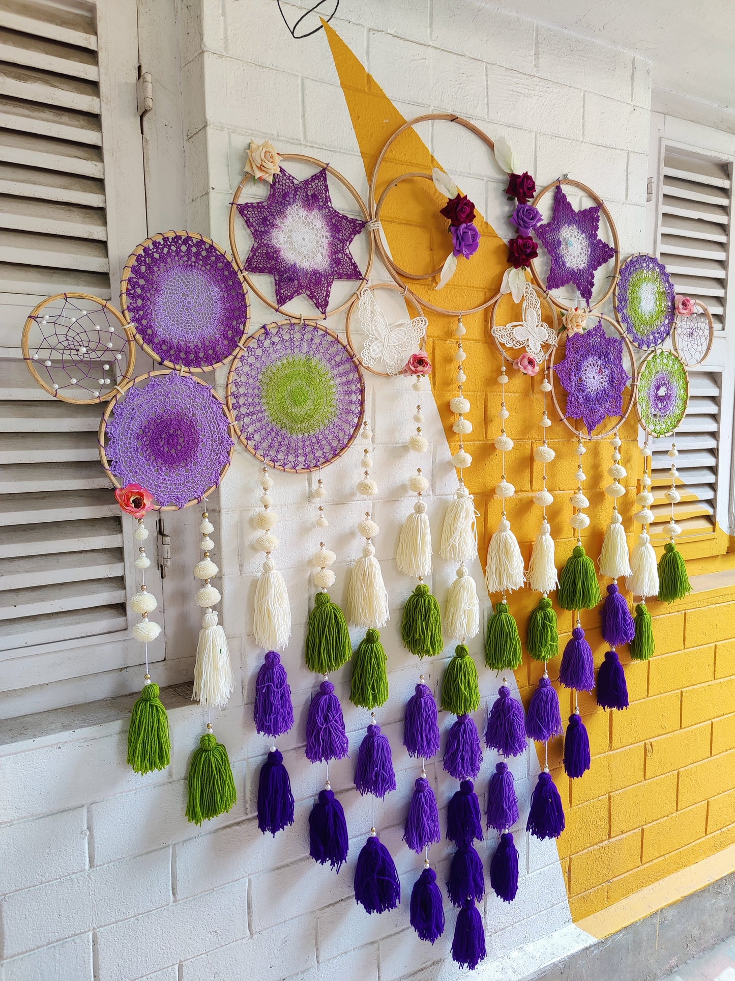 Shades of Amethyst Cluster Dreamcatcher