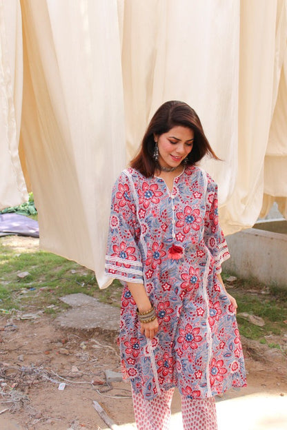 Printed Afghani Chogha Set