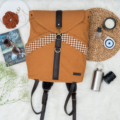 Dusky Brown Unisex Backpack Bag