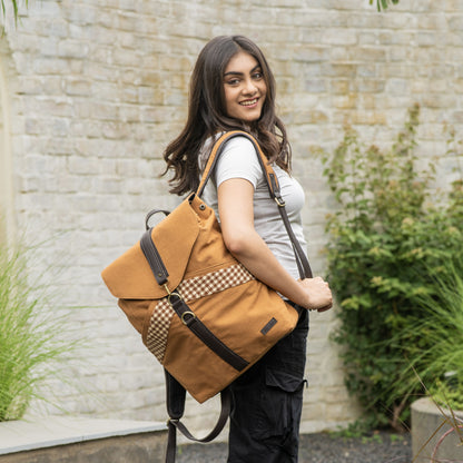 Dusky Brown Unisex Backpack Bag