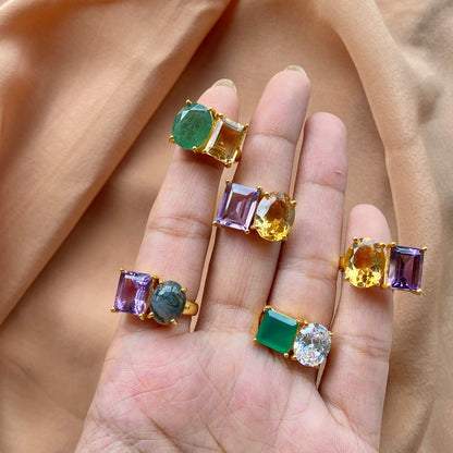 Dual Radiance Amethyst & Citrine Ring