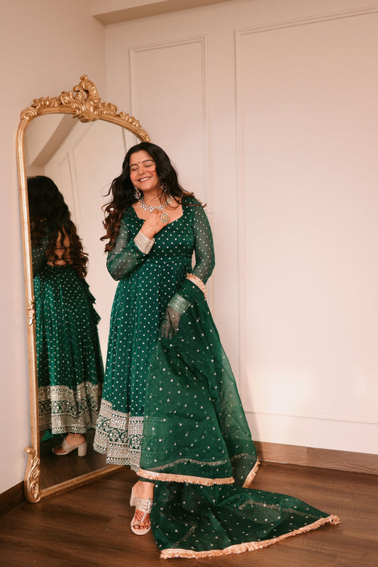 Mehfil Anarkali Suit Set