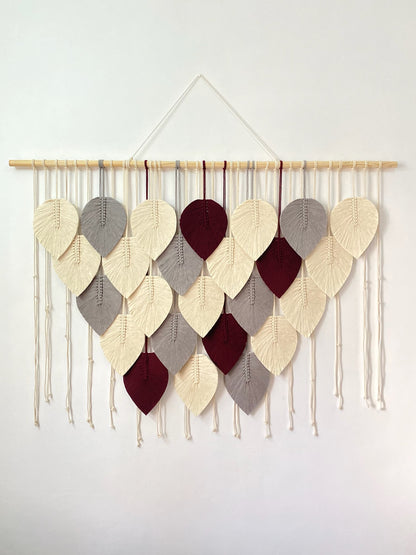 Grand Feathers Macrame Wall Hanging - 5 ft