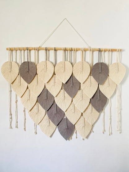 Grand Feathers Macrame Wall Hanging - 5 ft